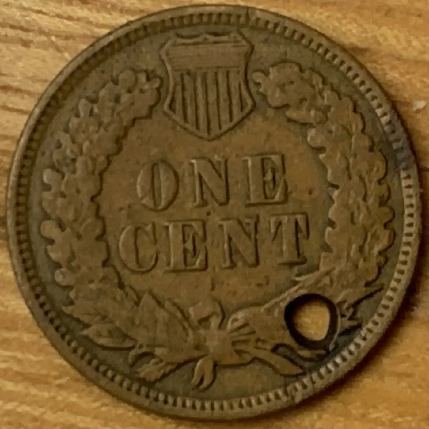 1903---P-Indian-Head-Cent---Holed